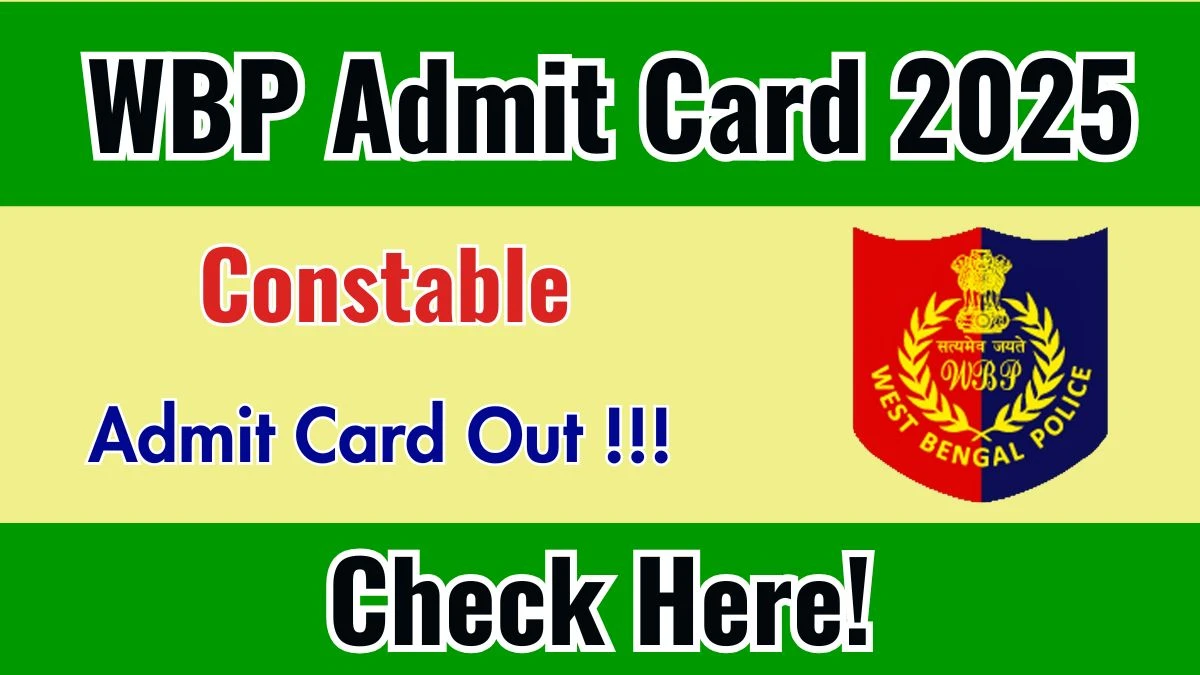 WB Police Constable Admit Card 2026